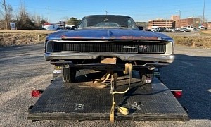 1968 Dodge Charger Found in a Building Sees Daylight After 40 Years, Bad V8 News
