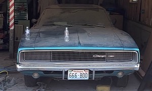 1968 Dodge Charger Sees Daylight After 28 Years, Numbers-Matching V8 Fires Up