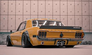 1968 Ford Mustang "Hakosuka" Has Quad-Barrel Shotgun Exhaust and Skyline Vibes