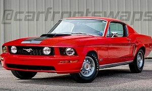 1968 Ford Mustang With S197 Front End Is a Very Odd Face Swap
