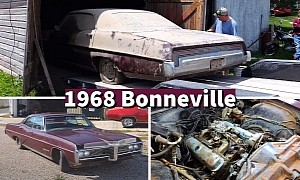 1968 Pontiac Bonneville Comes Out of the Barn After 48 Years, V8 Roars Back to Life
