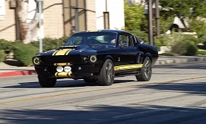 1968 Shelby GT500 Goes for Tasty Black and Yellow Attire, Even LED Rings Agree
