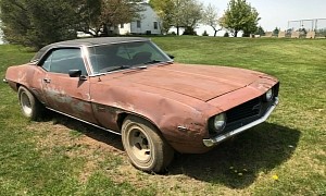 1969 Chevrolet Camaro Parked in a Barn 30 Years Ago Hides Too Many Questionable Changes