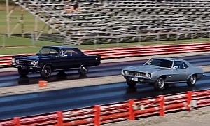 1969 Chevrolet Camaro ZL-1 Races 1967 Plymouth GTX Hemi, It's a Fierce Battle