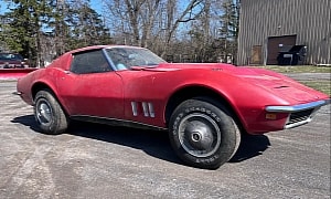 1969 Chevrolet Corvette Parked Behind a Building Was Raced and Abandoned