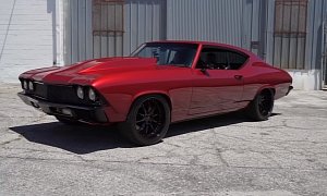 454 Chevy Chevelle With 2015 Camaro Dashboard Is All Motor, Cranks Out 700 HP