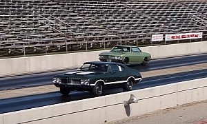 1969 Chevy Corvair Drag Races 1970 Oldsmobile Cutlass, Doesn't Stand a Chance