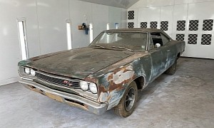 1969 Dodge Coronet R/T Still Has the Factory F8 Green, Also "Some" Rust