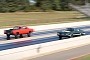 1969 Dodge Super Bee A12 Drag Races 1970 Oldsmobile F-85 W31, It's Extremely Close