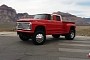 1969 Ford F-800 on School Bus Chassis Fakes Being a Big Red Dually Monster