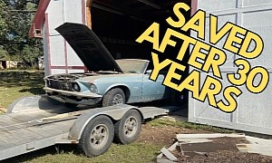1969 Ford Mustang Adds 0 Miles in 30 Years, Salvage Car Becomes Awesome Barn Find