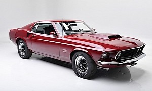 1969 Ford Mustang Boss 429 Proudly Wears NASCAR Specs on the Road. In Royal Maroon