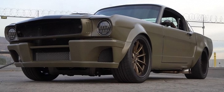 1969 Ford Mustang "Mongrel" Has 600 HP LS Swap, Custom Flares, and Army Look