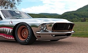 1969 Ford Mustang "Shark Mouth" Rendering Is the Perfect Grounded Warbird