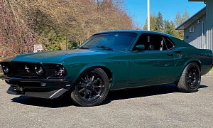 1969 Ford Mustang With Pro-Touring Mods Flashes Lovely British Racing Green Body