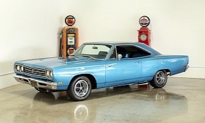 1969 Plymouth Road Runner Garage Find Still Features the Original B9 Blue Paint