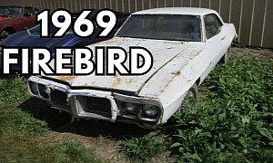 1969 Pontiac Firebird Fighting for Survival Looks Like It's Been Sitting for Decades