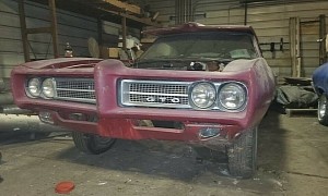 1969 Pontiac GTO Rotting Away in a Garage Begs for an L67 Ram Air IV Upgrade