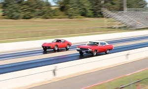 1970 Chevy Corvette 454 Drags 1968 Buick GS 400, Someone Barely Nails the Win