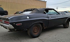 1970 Dodge Challenger Found in an Old Building After 34 Years Is a Triple-Black Surprise