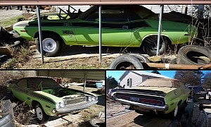 1970 Dodge Challenger T/A Sitting for 45 Years Is a Rare Barn Find in Sublime Green
