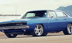 1970 Dodge Charger Sedan Rendering Looks Like a Controversial Collectible