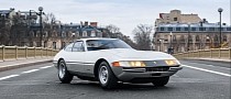 1970 Ferrari 365 GTB/4 Plexiglas Daytona Is a Rare Silver Fox With a Luxurious Past