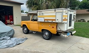 1970 Ford Bronco Camper Is an All-Original Pop-Top Travel Box