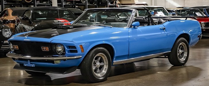 1970 Ford Mustang Convertible 347ci V8 Grabber Blue for sale by GKM