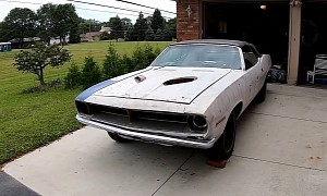 1970 Plymouth Barracuda Sees Daylight After 40 Years, Still Has Numbers-Matching V8