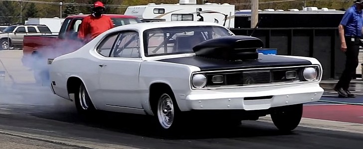 1970 Plymouth Duster dragster