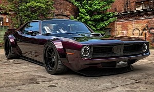 1970s Plymouth Barracuda Becomes a Wide and Low Carbon Star, Albeit Only in Fantasy Land