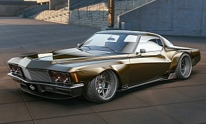 1971 Buick Riviera Widebody Concept Is Both Timeless and a Little Cyberpunk-ish