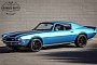 1971 Chevrolet Camaro Z28 Sports Tasty Black on Blue Livery and Proud Upgrades