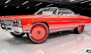 1971 Chevy Caprice Shows Donk Styling in Unofficial CGIs, Do You Dig the Color?