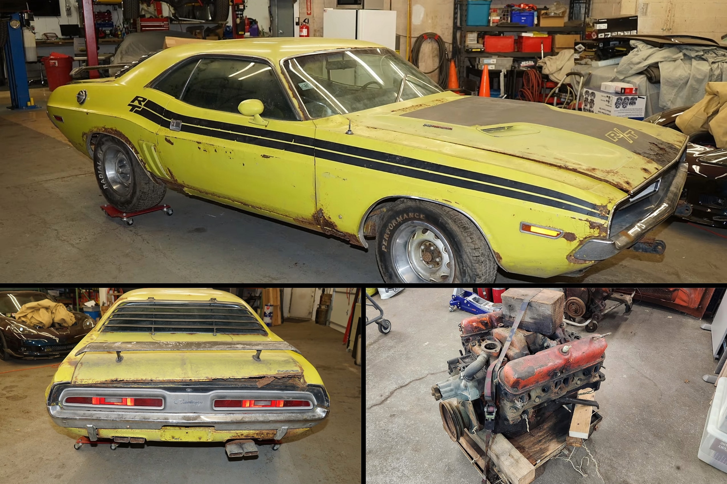 1971 Dodge Challenger R/T Found in a Backyard Comes With Two Engines,  Quirky Features - autoevolution
