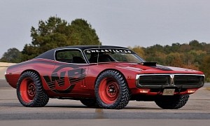 1971 Dodge Charger 'Mud Max' Rendering Doesn't Want to Make Sense