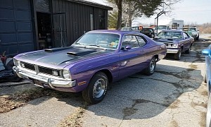1971 Dodge Demon, Plymouth Duster Plum Crazy Twins See Daylight After 30+ Years