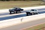 1971 Ford Mustang Cobra Jet Drag Races 1967 Chevrolet Impala SS, Doesn't Go as Planned