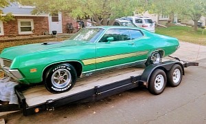 1971 Ford Torino GT Barn Find Runs, Drives, Is All There