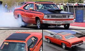 1971 Plymouth Duster Flaunts Super-Rare Sunroof at the Dragstrip, but There's a Catch