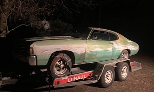 1972 Chevrolet Chevelle Barn Find Flexes Original Matching-Numbers V8 Power