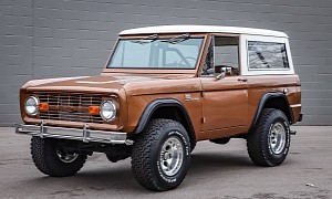 1972 Ford Bronco Looks Sweet as Brown Sugar, Sports “Creamy” White Top