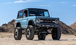 1972 Ford Bronco Restomod Gets Turquoise and Digital Eveything