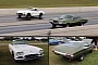 1972 Ford Gran Torino Drag Races 1962 Chevrolet Corvette, It's Pretty Close
