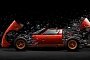 1972 Lamborghini Miura Explodes into Thousands of Parts in Stunning Art Project