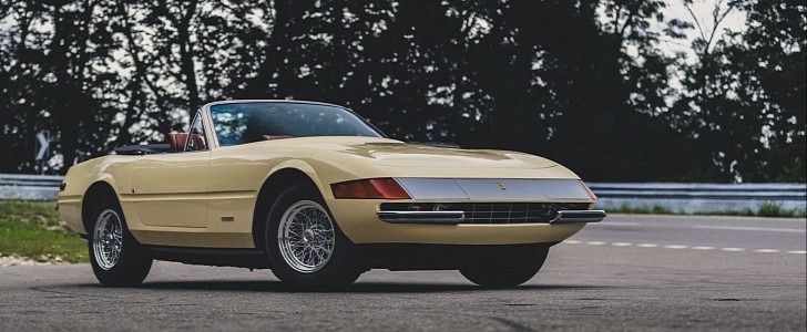 This 1972 Ferrari Daytona Spyder starred in Robert Altman's "The Long Goddbye."