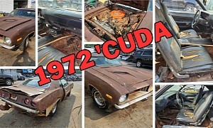1972 Plymouth 'Cuda Sitting for Years Looks Like It Survived a Zombie Invasion
