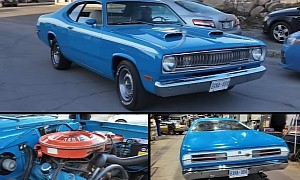 1972 Plymouth Duster Has the Full Package: All-Original, Petty Blue Paint, Four-Speed