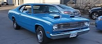 1972 Plymouth Duster Has the Full Package: All-Original, Petty Blue Paint, Four-Speed